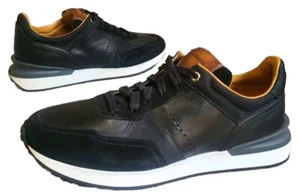 Scarpe sneakers stringate uomo Magnanni Savi nere in pelle misura 8 24748 - Foto 1 di 15