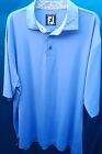 Footjoy Fj Mens Xl Golf Shirt Lt. Blue Prodry Lisle Short Sleeves