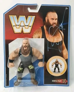 WWE Braun Strowman Mattel Retro Series 8 signed handsigniert WWF Hasbro Wyatt MOC - Bild 1 von 10