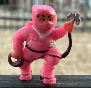 Vintage Collectible Miniature Pink Mini Ninja Karate Pencil Topper Rope Weapon - Picture 1 of 7