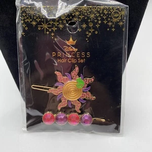 Disney Princess Tangled Rapunzel 2 Piece Hair Clip Accessory Set New Sealed - Picture 1 of 8