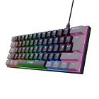 Trust GXT867 Acira 60% Mini Gaming Keyboard UK NEW
