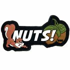 3D Rubber Patch Nuts Nüsse Abzeichen Aufnäher Eichhörnchen Emblem