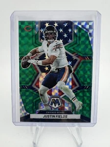 2022 Panini Mosaic - National Pride Justin Fields #268 Green Mosaic Prizm - Picture 1 of 2