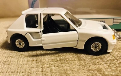Corgi Toys 1/36 Peugeot 205 T16 Diecast  MIB 1989 205 GTI Mobil issue  - Image 1 of 4