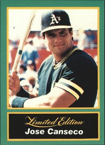 1989 CMC Canseco #2 Jose Canseco/Posing with bat from/the waist up 