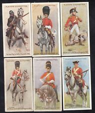 Lot of 6 Vintage British Military Cards from 1912 2nd Dragoons ROYAL SCOTS GREYS