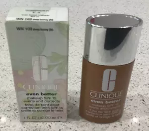 Clinique Even Better Makeup SPF 15 Evens And Corrects WN 100 Deep Honey 30ml - Picture 1 of 1