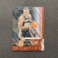 1999-00 Upper Deck Spx DAVID ROBINSON #P13 Prolifics INSERT - BASKETBALL CARD
