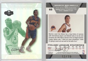 2007-08 Co-Signers Silver Green Foil /19 Marco Belinelli Al Harrington Rookie RC