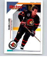 1993-94 Panini Stickers Hockey  #117 Mark Lamb  Ottawa Senators V83533