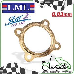 GUARNIZIONE TESTATA IN RAME SPESSORE AL CILINDRO MOTORE PER LML STAR 125 150 2T - Foto 1 di 1