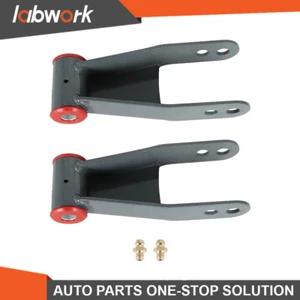 Labwork 2" Rear Lowering Drop Shackles Kit For 1997-2003 Ford F-150 2WD 4WD - Picture 1 of 12