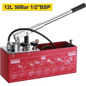 12L Hydrostatic Hydraulic Pressure Test Pump RP50 Hand Pump 1/2 Connection 50Bar - Picture 1 of 12