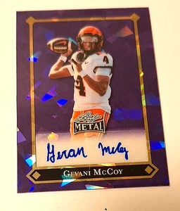 2025 Leaf Metal Purple Crystal Signatures #GMC Gevani McCoy XRc Auto #1/5 - Picture 1 of 3