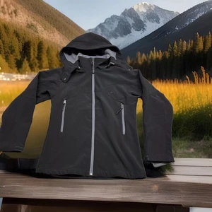 ✅Chaqueta con Capucha Forrada de Vellón Negra Talla GRANDE Snozu para Mujer Ligera Carcasa Suave - Imagen 1 de 9