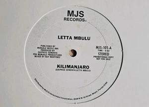 Letta Mbulu – Kilimanjaro (MJS Records MSJ-101)-HEAR B4U BUY! - Picture 1 of 2