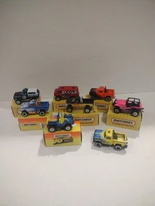 Matchbox 1990's Vintage Of 8 Pickup Trucks And Jeeps LOT, See Pics/Description! - Picture 1 of 11
