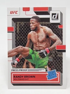 2023 Donruss UFC Rated Rookie Press Proof Purple Randy Brown RR WELTERWEIGHT - Picture 1 of 2