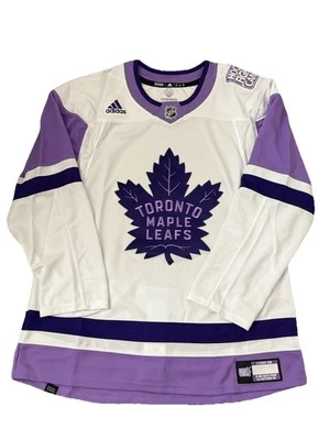 Adidas NHL Toronto Maple Leafs Hockey Fights Cancer Jersey Men’s Size 52 Large - Image 1 of 4