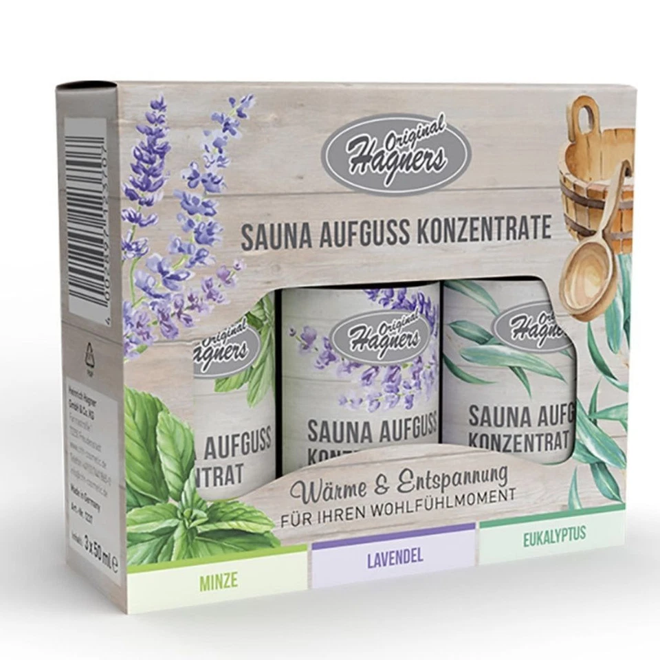 HEINRICH HAGNER GMBH & CO. KG Original Hagners Sauna Aufguss Konzentrate Set 3x 50 ml
