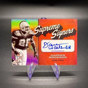 Darren Woodson 2024 Topps Signature Class #SS-DW Supreme Signers Auto /25 SSP - Picture 1 of 2