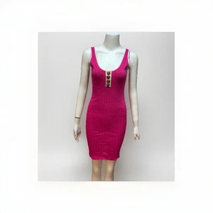 Knit Bodycon Pink Mini Dress WomenOne Size New With Tags FAST & FREE DELIVERY ๐ - Picture 1 of 4