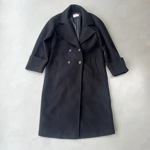 John Lewis Anyday Relaxed City Coat. Black. Small. - Picture 1 of 7