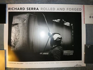 Póster de exposición de la galería Richard Serra Gagosian 2006 enrollado y forjado firmado - Imagen 1 de 1