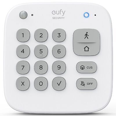 Eufy T8960021 Anker Wireless Security Keypad, Connect With HomeBase White • 48$