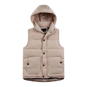 Chaleco acolchado acolchado con capucha para hombre Chaqueta acolchada Burbuja Chaleco cálido de invierno - Imagen 1 de 10