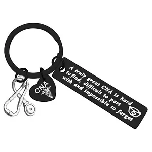 for CNA Gifts Keychain Certified Nursing Assistant Gifts A Truly Great CNA is... - Picture 1 of 7