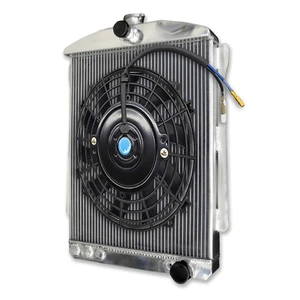 FOR CHEVY CAR STREET ROD AUTO 1940 1941 ALUMINUM RADIATOR & FAN 2.2" - Bild 1 von 10