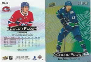 2024-25 UPPER DECK ALLURE COLOR FLOW YELLOW-GREEN 1-60 ** YOU CHOOSE - YOU PICK - Picture 1 of 1