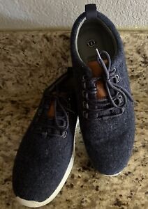 JOHNSTON & MURPHY Mens Shoes 8,5 M Navy Wool 258927 Sneakers Comfort NEW UNWORN