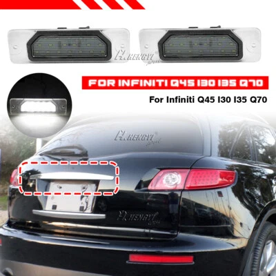 Par de luces LED de matrícula para Infiniti Q45 1996-2001 Foto 1 de 4