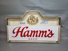 (Tested & Working) - Hamm's Bar Mancave Light Up Two-Sided Beer Sign