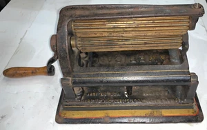 Antique 1877 Iron Fluting Pleater/Crimper American Machine pre-North Bros - Picture 1 of 12