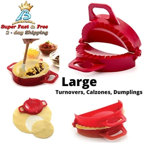 Dumpling Press Pastry Tool Dough Cutter Kitchen Mould Empanada Pie Large Maker - Picture 1 of 9