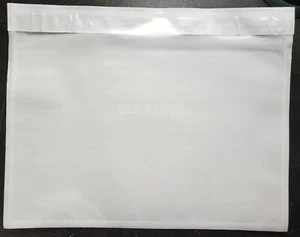 100 - Klar 7" x 5,5" Packliste Umschlag Rechnungsbeleg Selbstversiegelnd Beutel  - Bild 1 von 2