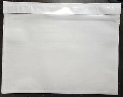 100 - Clear 7  X 5.5  Packing List Envelope Invoice Slip Self Sealing Pouch  • 13.65£