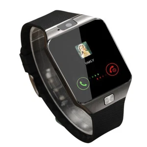 Men Bluetooth Smart Watch Unlocked Watches Memory Card Slots for Android Phones - Picture 1 of 15