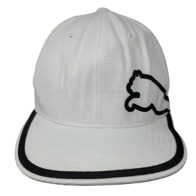 Шляпа на резинке Puma белая 6 7/8-7 1/4 S-M вышитые вентиляционные отверстия 6 панелей - Изображение 1 из 4