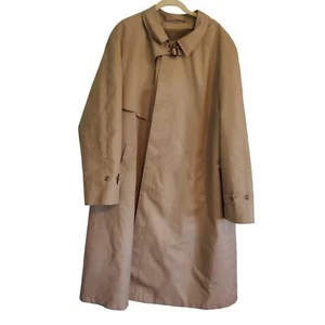 Christian Dior Monsieur Tan Trench Coat Men's Size 46R Wool Lining - Picture 1 of 16