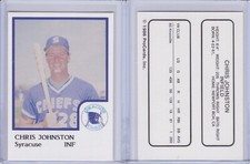 Chris Johnson 1986 ProCards Syracuse Chiefs Card Grade NMMT