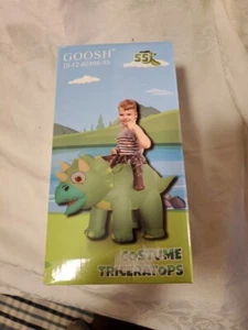 Dinosaur Triceratops Costume Inflatable Blow Up Costume 55 In 7 To 10 Year Old - Picture 1 of 4