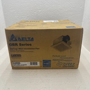 Delta GBR80 80CFM Series Ceiling/Wall/Bathroom Ventilation Fan New - Picture 1 of 4