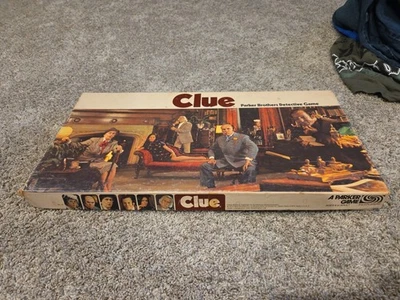 Juego de Mesa Clue 1972 Edición Vintage Instrucciones Originales Caja Falta Tubo de Plomo Foto 1 de 4