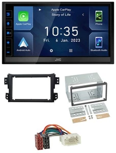 JVC DAB Bluetooth MP3 USB 2DIN Autoradio für Opel Agila B Suzuki Splash 2008-201 - Bild 1 von 10