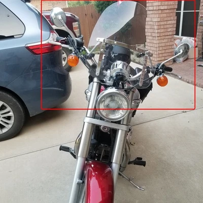 Parabrisas grande para motocicleta 19"x17" para Triumph Bonneville America Foto 1 de 4